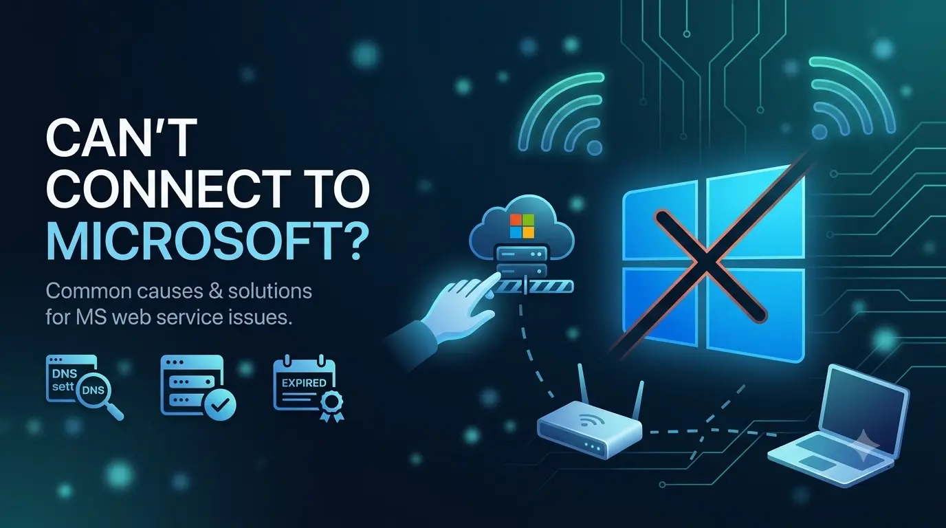 Trouble connecting MS websites