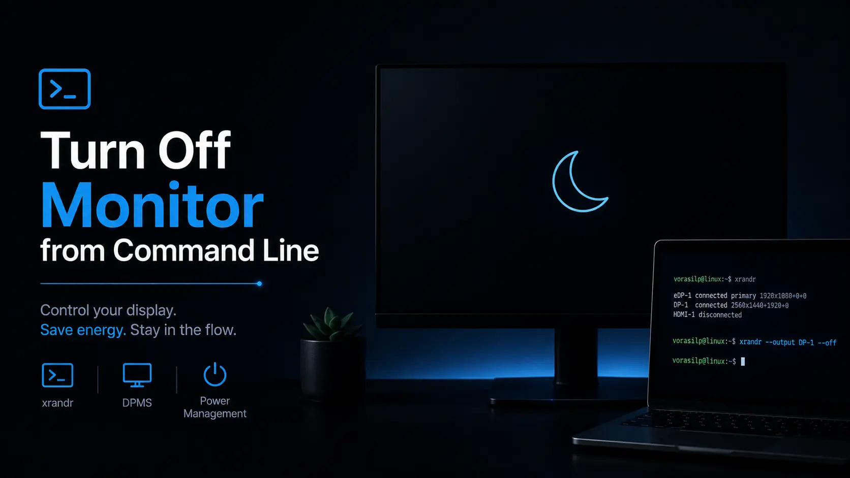 Turn off monitor from commandline